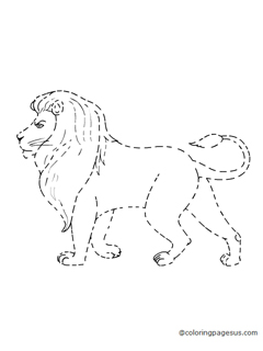 lion01 coloring page