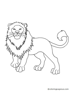 lion04 coloring page
