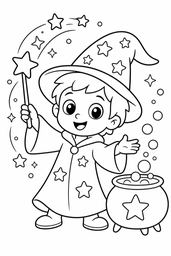Magic Spells coloring page