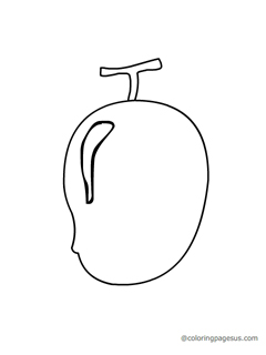 Mango coloring page