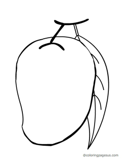 Mango coloring page