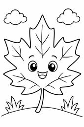 Maple Leaf coloring page