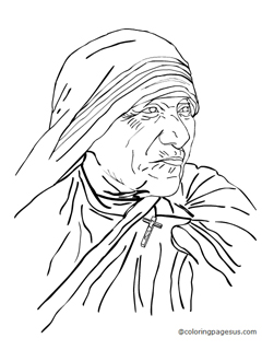 motherteresa01 coloring page