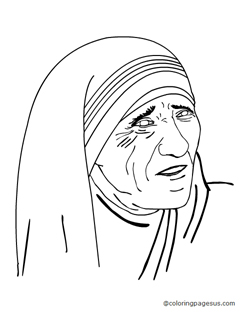 motherteresa03 coloring page