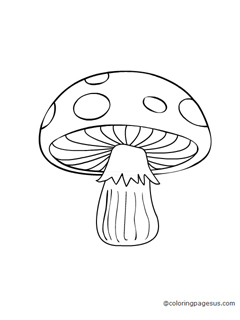 mushroom02 coloring page