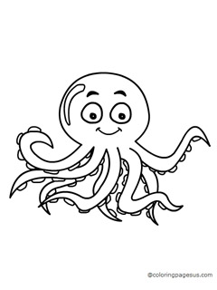 octopus02 coloring page