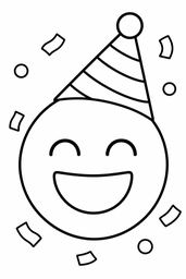 Party Face coloring page