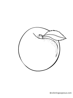 peach01 coloring page