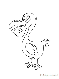 pelican01 coloring page