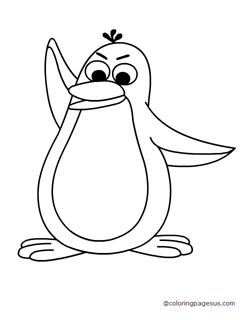penguin02 coloring page