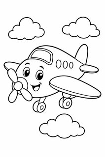 planes coloring page