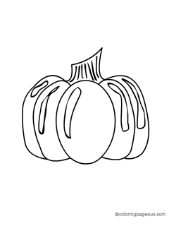 Pumpkin coloring page