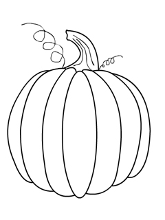 Pumpkin coloring page