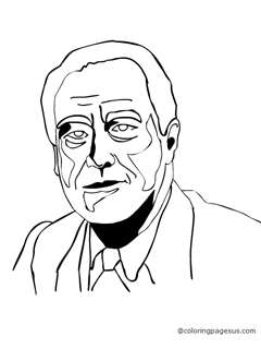roosevelt01 coloring page