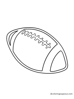 rugbyball01 coloring page