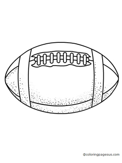 rugbyball02 coloring page