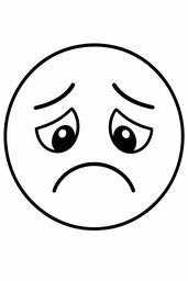 Sad Face coloring page