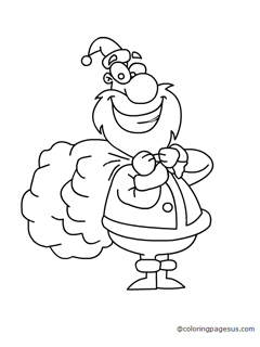 santa03 coloring page