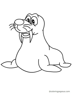 sealion02 coloring page