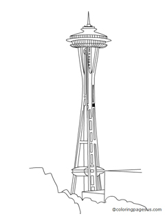 seattleneedle01 coloring page