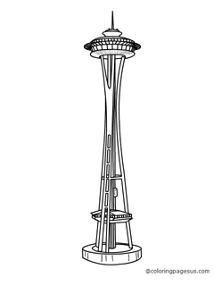 seattleneedle02 coloring page