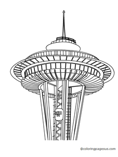 seattleneedle03 coloring page