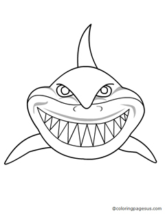 shark02 coloring page