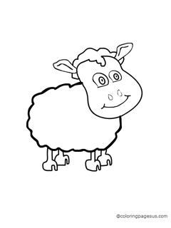 Sheep coloring page
