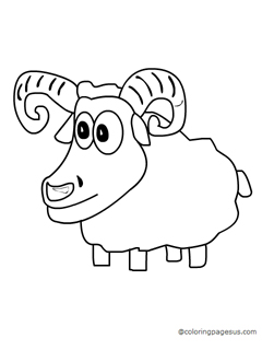 Sheep coloring page