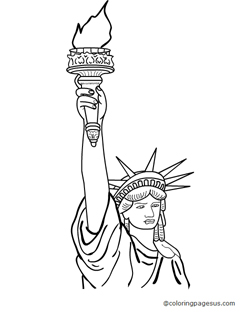 statueofliberty02 coloring page