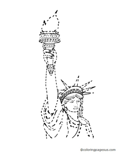 statueofliberty03 coloring page