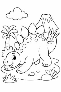 Stegosaurus 5 coloring page