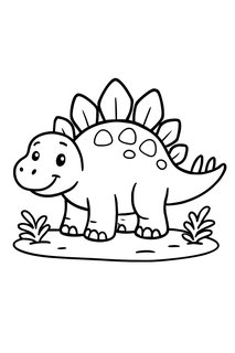 Stegosaurus coloring page