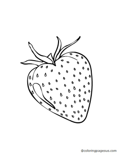 strawberry03 coloring page