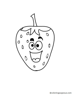strawberry04 coloring page