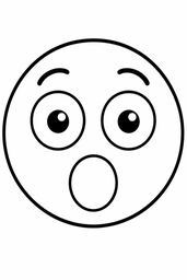Surprised Face coloring page