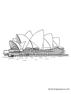 sydneyoperahouse01 coloring page