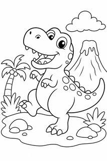 T-Rex 5 coloring page