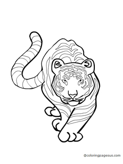 tiger05 coloring page