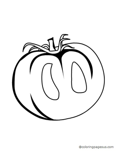 Tomato coloring page