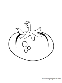 Tomato coloring page