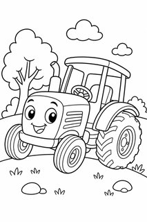 tractors 2 coloring page