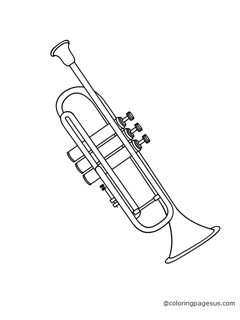 trumpet03 coloring page