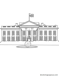 whitehouse01 coloring page