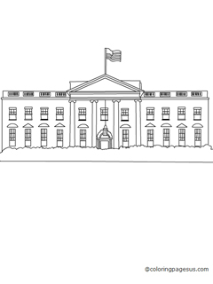 whitehouse02 coloring page