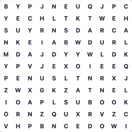 Word Search puzzle preview